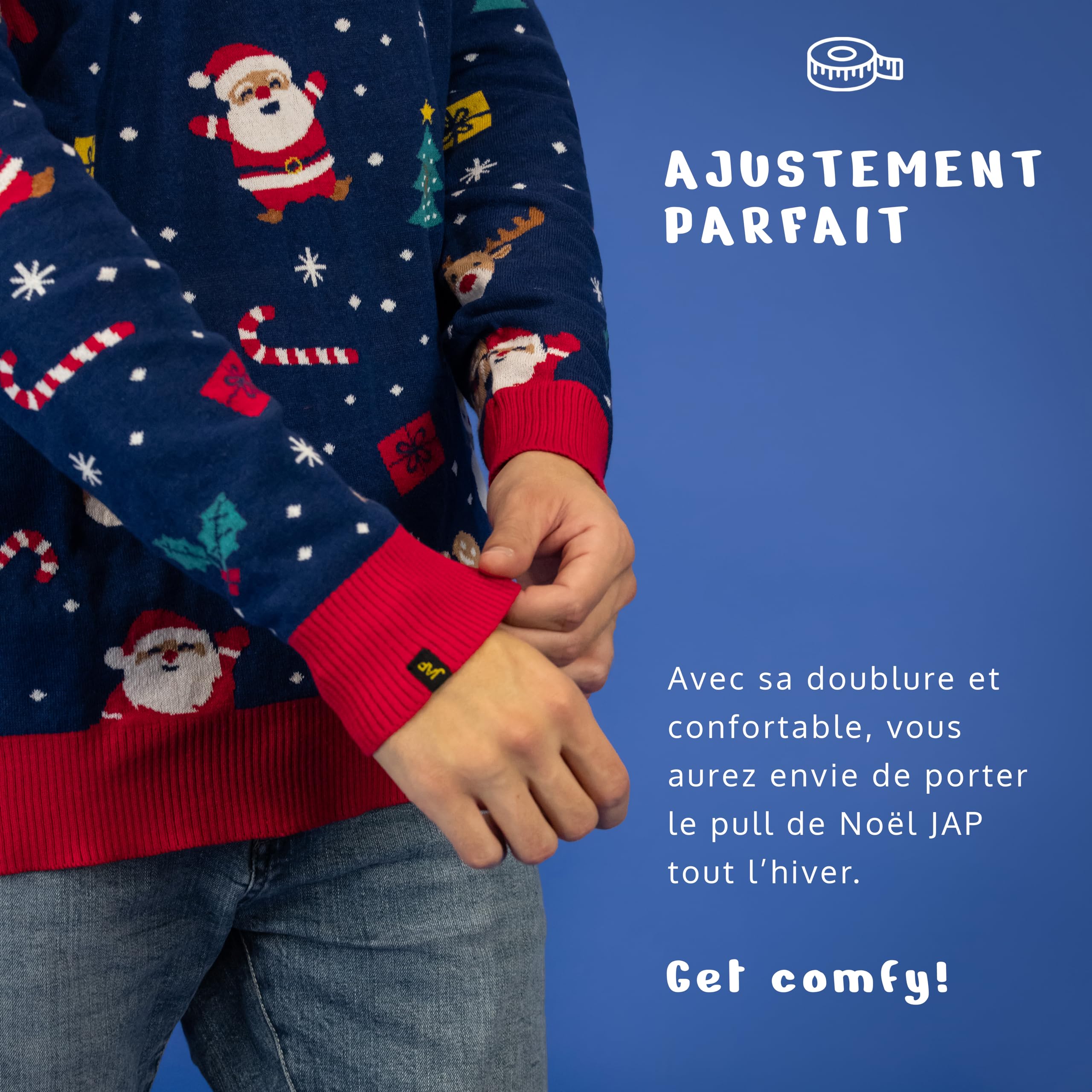 JAP Christmas - Pull de Noel - Pull Noel pour Femme et Homme - Pull Moche de Noel - Joyeux