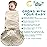 BSTOPPT Newborn Sleep Sack Baby Swaddle,0-12 Months,3-Way Adjustable Wearable Blanket,Swaddling Sleeping Bag (Beige & Grass green, 3-6 Months)