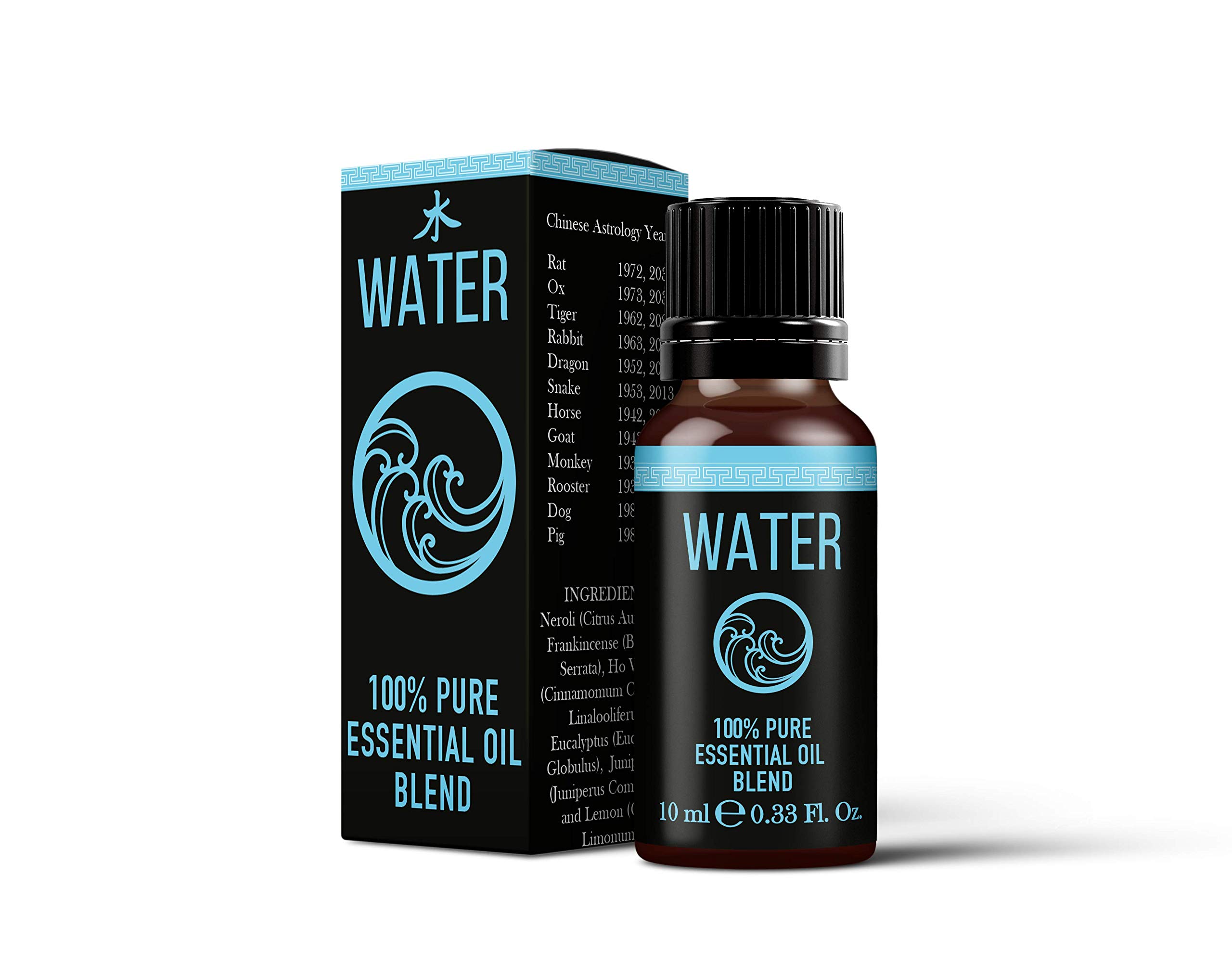 Mystix London | Chinese Water Element Essential Oil Blend 10ml | Aromatherapy Oil | Calming & Soothing Aroma | Elemental Balance Fragrance