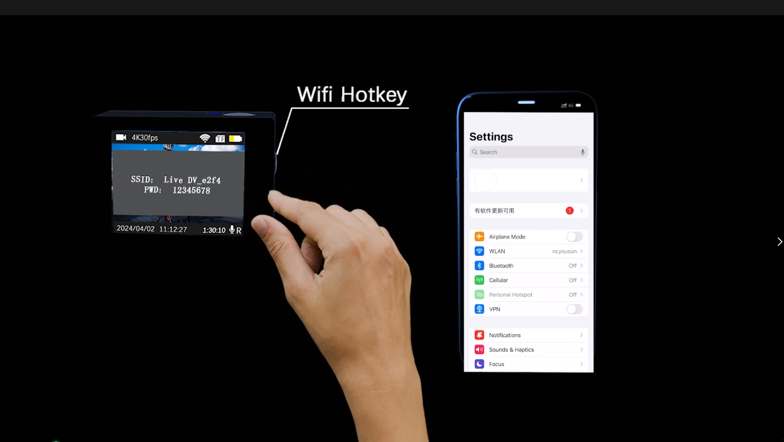 iZEEKER Actie Camera iA100 4K 30FPS 20MP met Touchscreen 40M Waterdichte Onderwatercamera WiFi