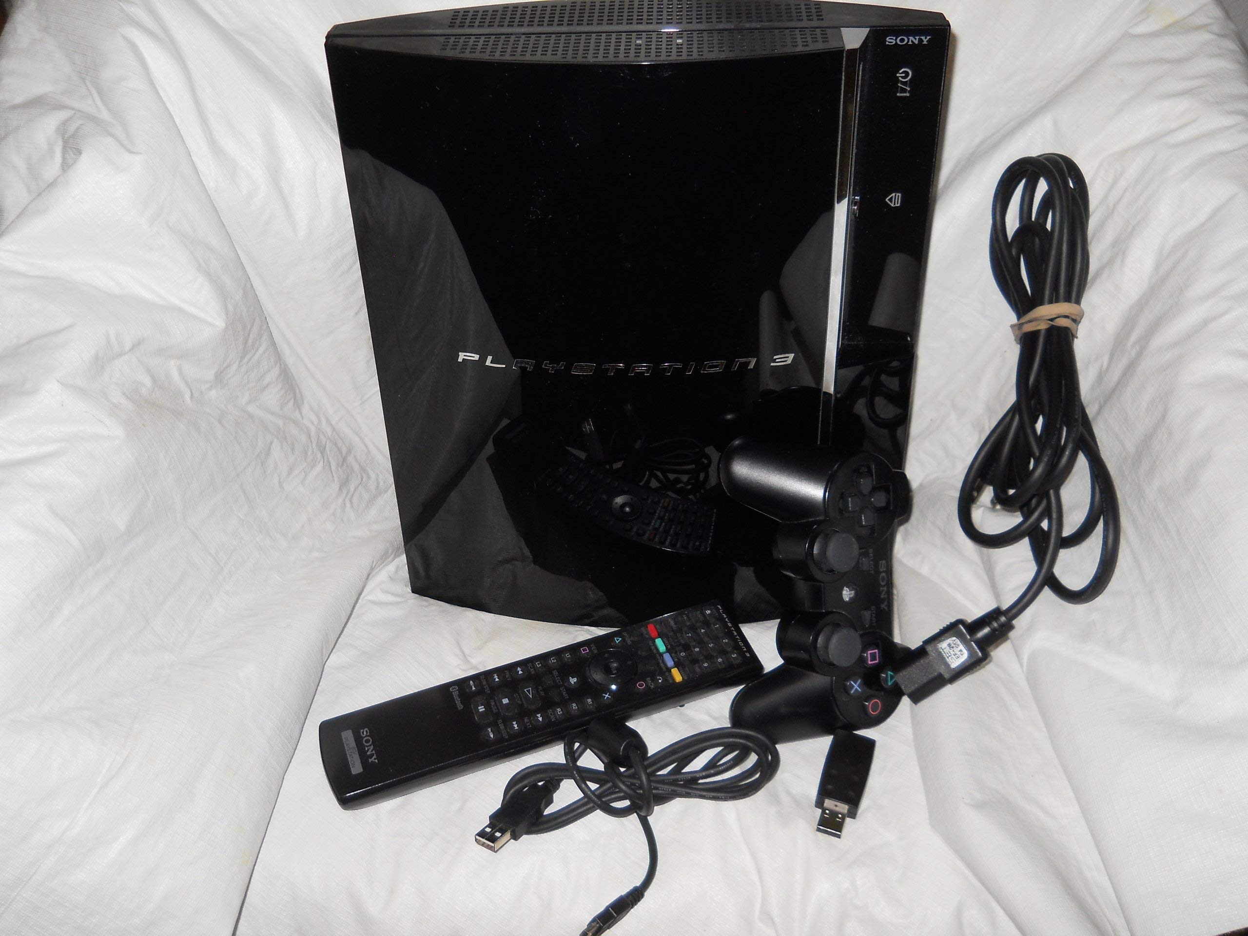 Ps3 Sony Playstation 3 60gb 60 gig Fully Backwards Compatible Model CECHA01 Console System with 4 USB ports and Memory card reader ports (Renewed)