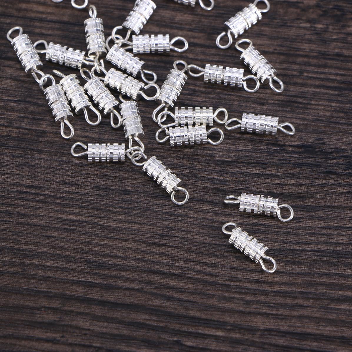 20 Pezzi Chiusura a Vite in Rame per Collane e Bracciali Anello Diviso e Bloccaggio di Sicurezza per Creazioni di Gioielli Fai da Te