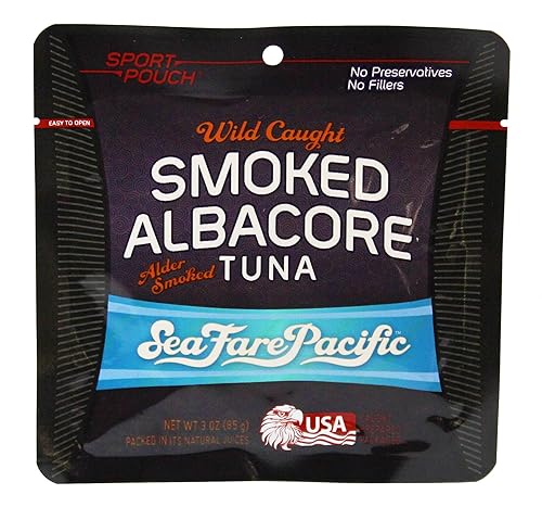 Vista 3 de Sea Fare Pacific Wild Caught Albacore Tuna, bolsa naturalmente sin sal, 6 onzas (paquete de 12)