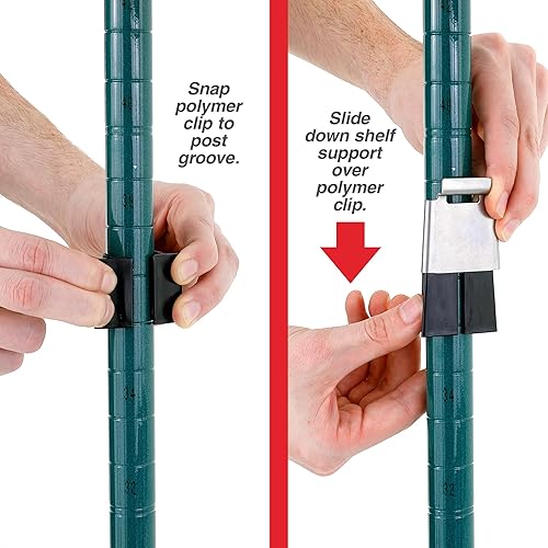 Miniatura 5 de METRO EZA-2460NK3 Super Erecta EZ-ADD Estante de alambre, verde metroseal, 24" x 60"