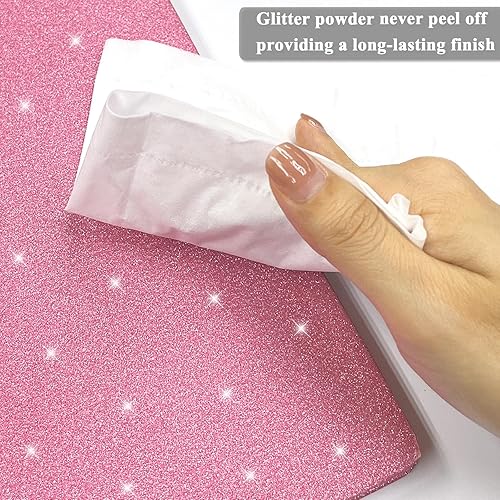 Miniatura 3 de Paquete de 4 cuadernos con purpurina, 8.3 x 5.7 pulgadas, 160 páginas rayadas con purpurina que nunca se despegan, diario brillante para niñas,