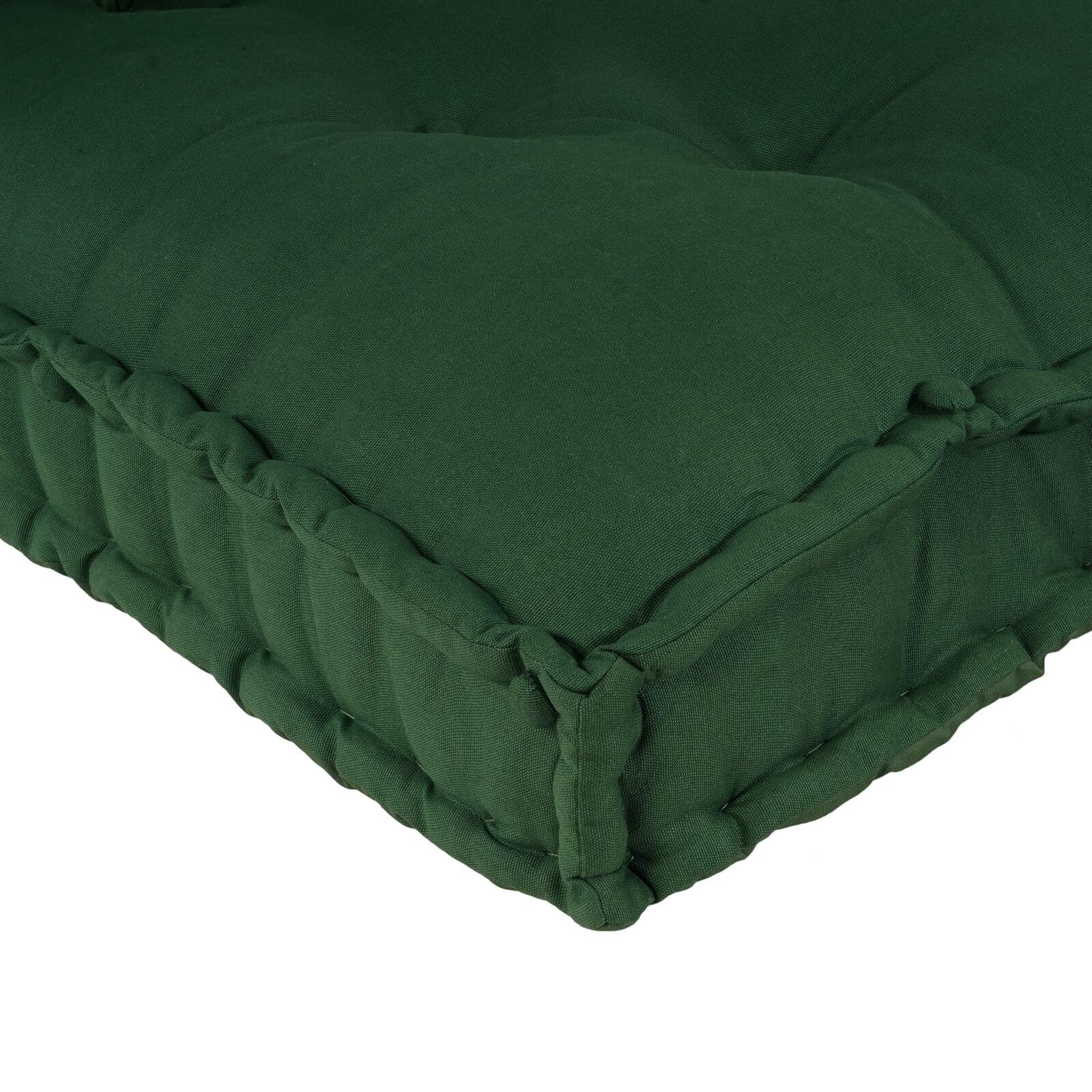 Cuscino per Divano a Pallet con braccioli e Supporto per la Schiena in Tessuto Verde,Cuscino per Pallet,Cuscino per Divani da Giardino,Cuscino per Esterno-4019089