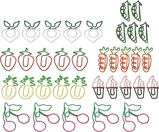 Amazon Prendre クリップ ゼムクリップ ペーパークリップ 35個入り 文房具 野菜 果物 かわいい 書類 整理 カラフル クリップ Pr Foodclip クリップ リング 文房具 オフィス用品