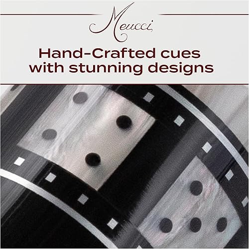 Vista 2 de Tacos de Billar Meucci - BMC Casino 10 - Palo Profesional de Billar con Estuche para Dados de Marfil y Tarjeta, Envoltura de Color Ébano, Antebrazo