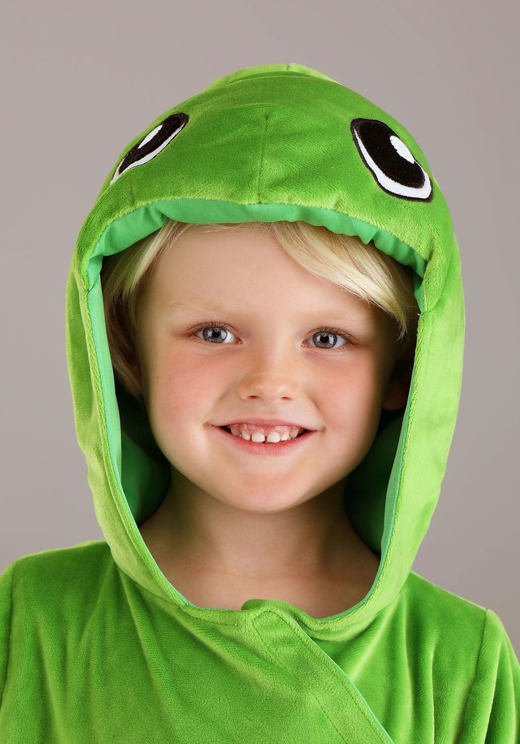 Perky Turtle Toddler Halloween Costume Jumpsuit, Mitts, Foot Covers, Shell - Image 2