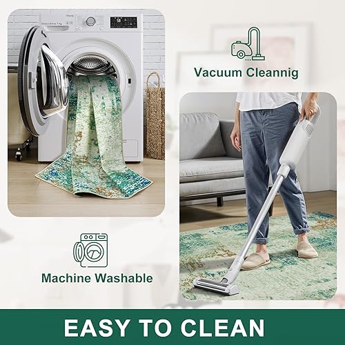 Miniatura 14 de Anidaroel Tapete abstracto para silla de oficina de 36 x 48 pulgadas para suelo de madera, tapete antideslizante para silla de escritorio de madera