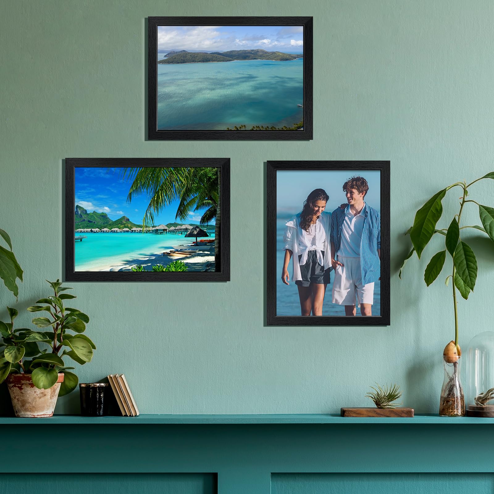 WENGTIAO Lot de 3 Cadre Photo 30x40cm Noir, Cadre Bois pour Photos Poster Diplômes Document, Cadre à Accrocher Horizontalement ou Verticalement Mural Décoration WENGTIAO Lot de 3 Cadre Photo 30x40cm Noir, Cadre Bois pour Photos Poster Diplômes Document, Cadre à Accrocher Horizontalement ou Verticalement Mural Décoration