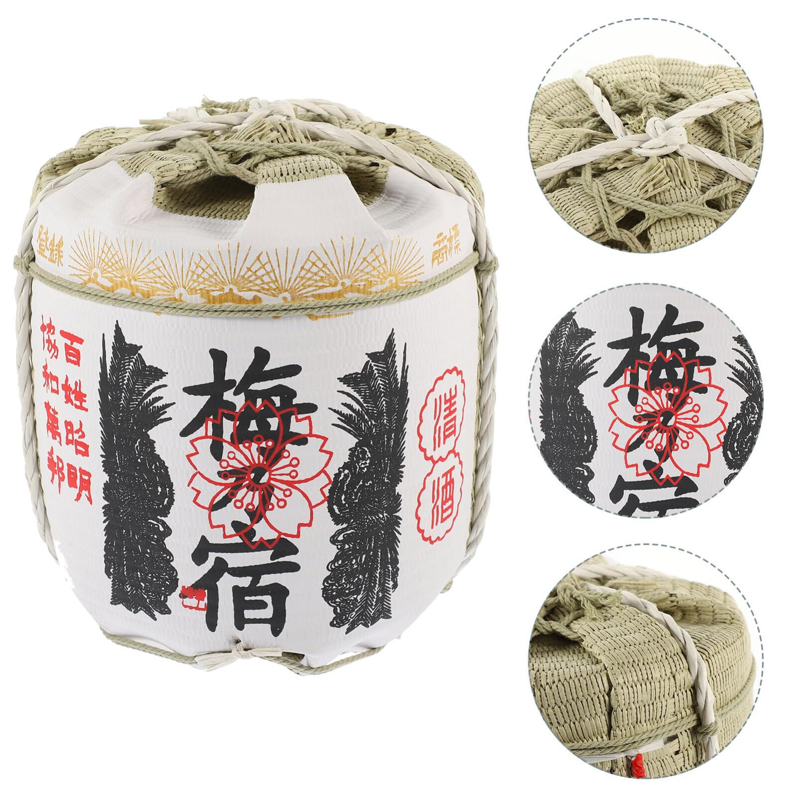 Luxshiny Luxshiny Barril De Sake Barril De Vino De Estilo Japonés Barril Barril de Roble Whisky Roble Barril Dispensador de Vino Cubo De Vino Para Almacenamiento Licores De Vino Whisky