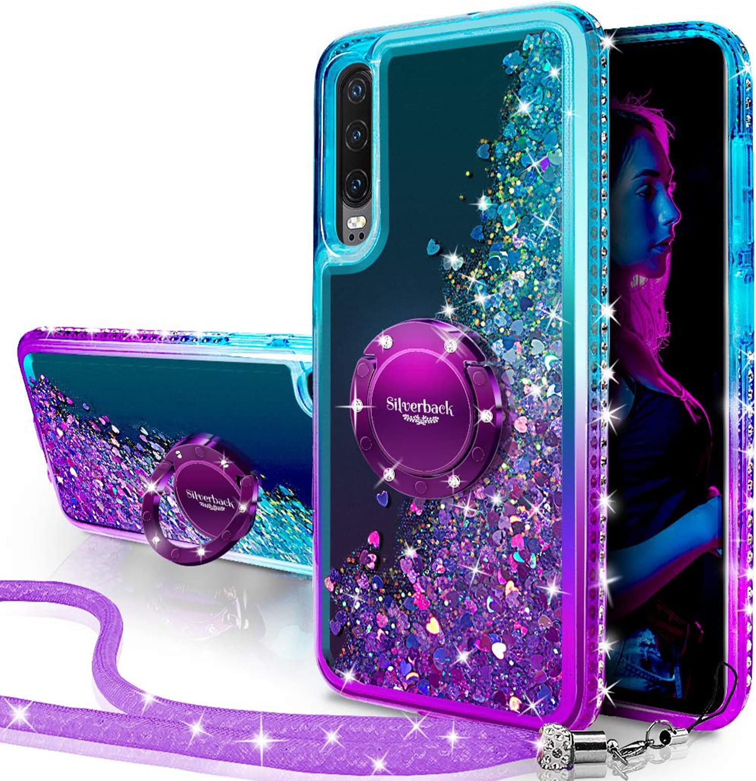 Étui Coque Huawei Honor 9X Pro Silicone Paillette Brillante Bumper