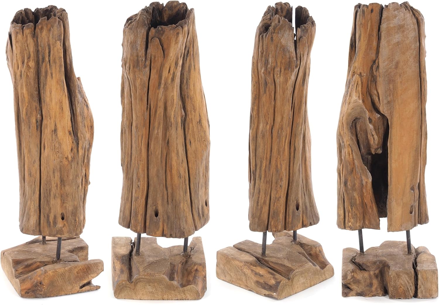 Teakholz Wurzel Deko Skulptur - Massiv Holz Unikat 500-2500g