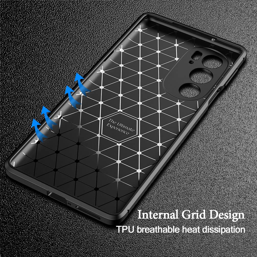 ESTH® Cover per Motorola Edge 30 Custodia in Silicone a Antiurto 360° con Protezione dello Schermo, Rugged Doppia Bumper Trasparente Case Integrale
