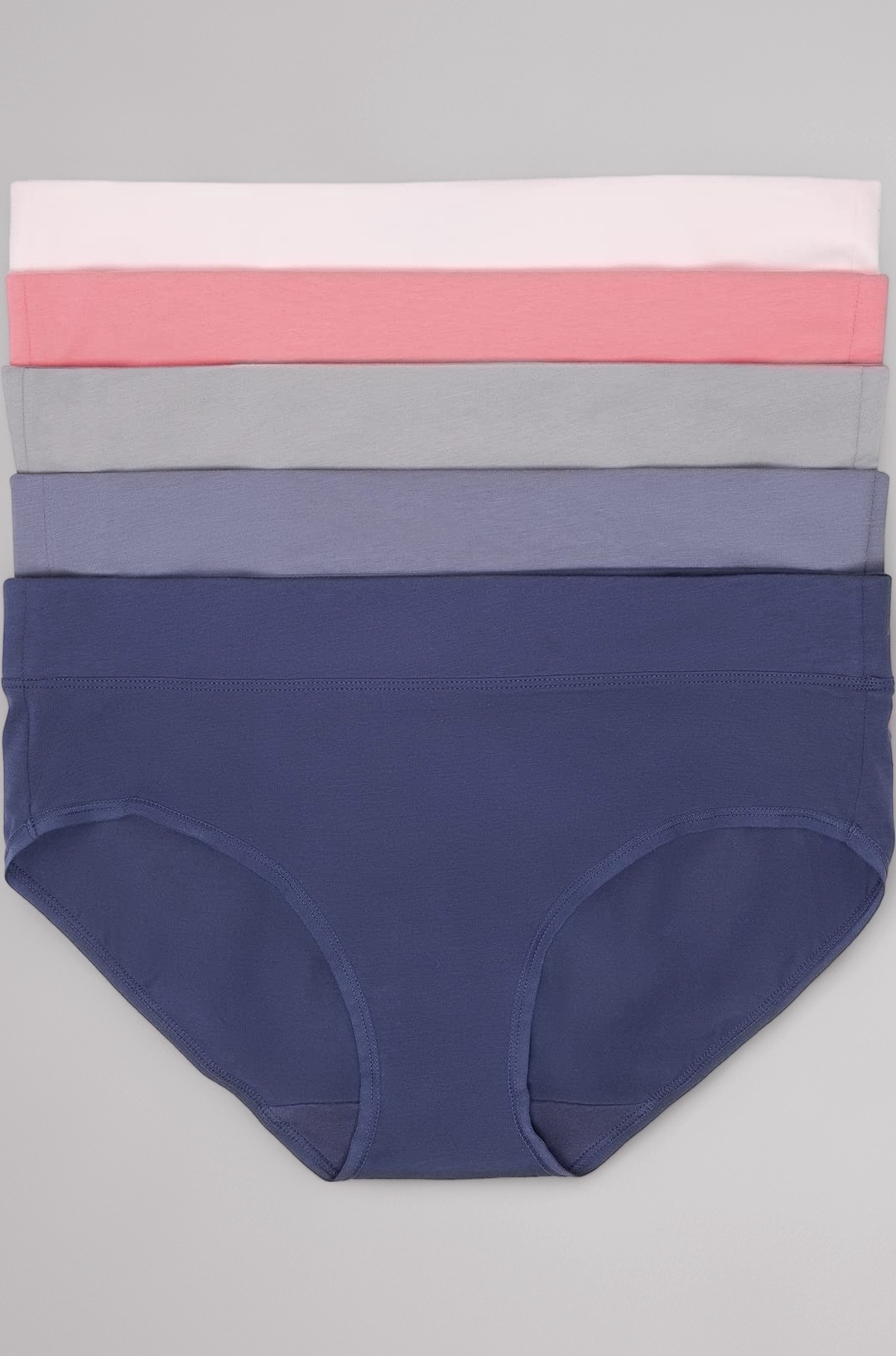 Felina Women's Pima Cotton Hipster Panties - Comfortable Seamless Underwear for Women, 5-Pack