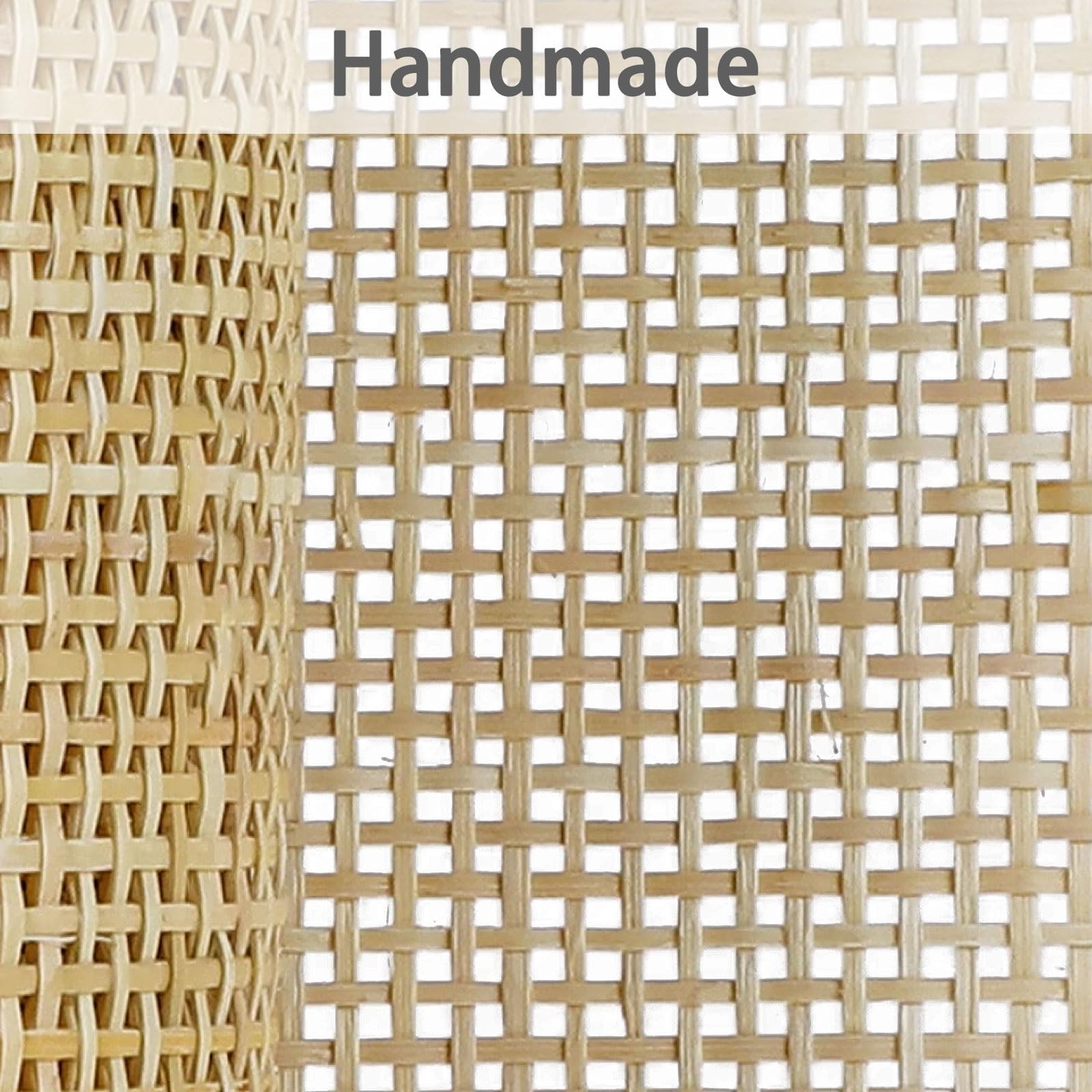 Rollo de Ratan por Metros, 50cm de Ancho Natural Rejilla Rollo Mimbre para Muebles, Correas de Tela Ratán, Cinta de Caña Tejida para Silla Cesta Bricolaje(50x150cm)