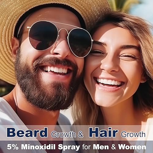 Miniatura 7 de Spray de crecimiento de minoxidil al 5% para el crecimiento del cabello y la barba, para hombres y mujeres adultos, unisex, aerosol para el cabello