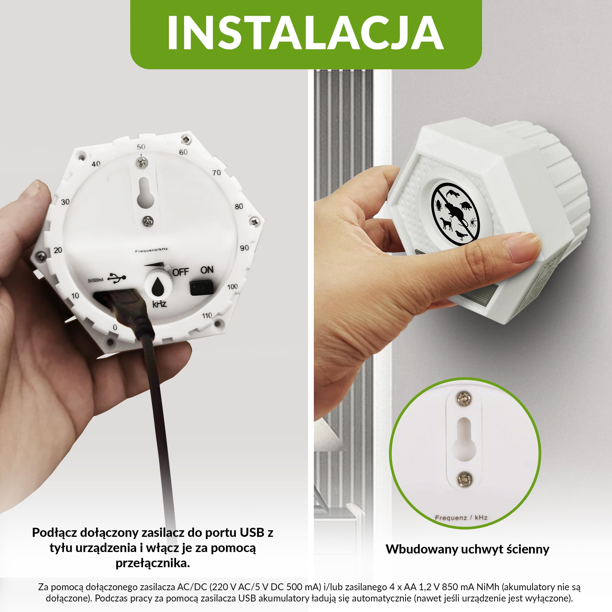 ISOTRONIC Ultradźwiękowy odstraszacz myszy i szczurów – Migające światło – Ochrona bez trucizny i pułapek – Skuteczny na szkodniki – Zasięg 100 m² (1 urządzenia)