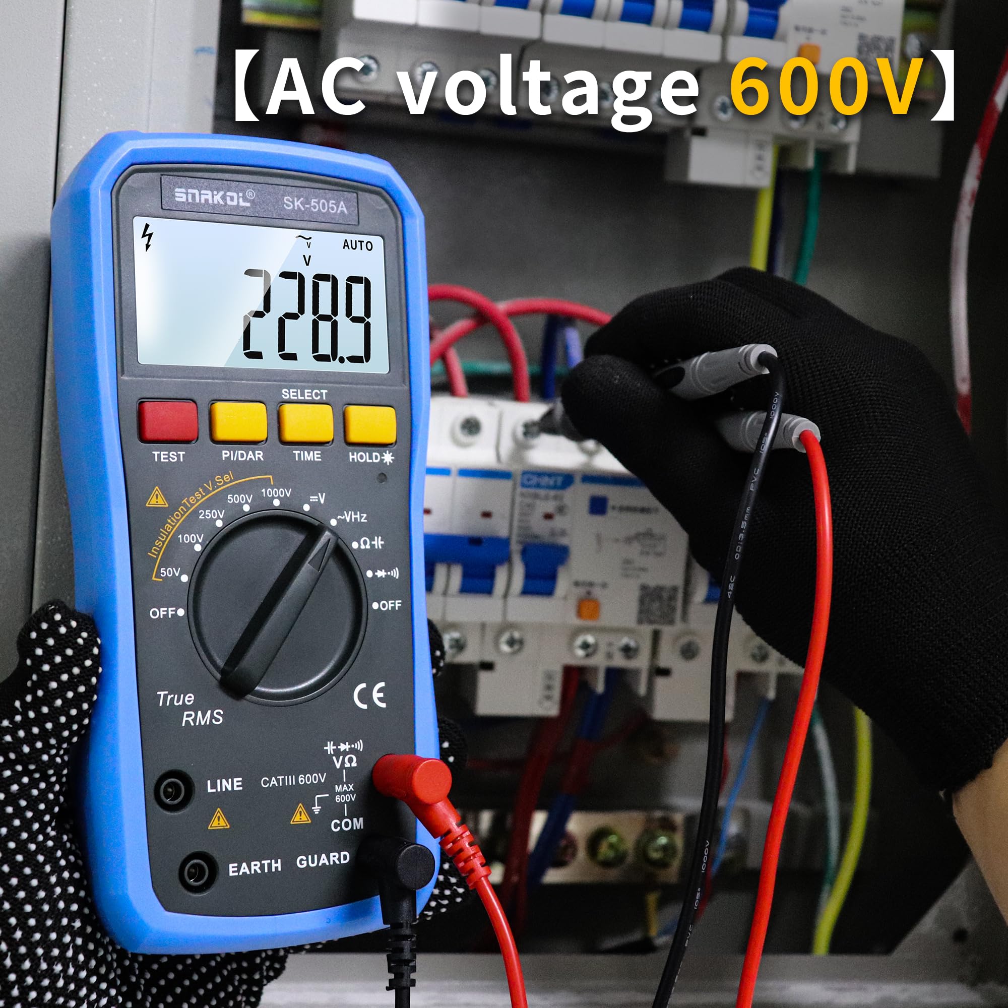 Ground Resistance Tester - AC/DC Voltage Meter -5