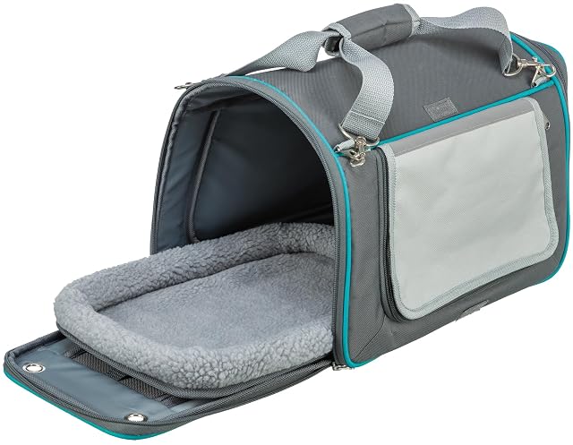 Foto 3 de 6 de TRIXIE Caseta y transportín Vicky, 40 × 27 × 28 cm, Gris, para Perros