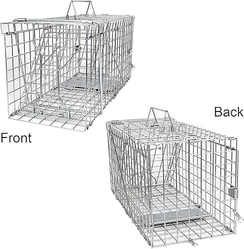 Miniatura 5 de H&B Luxuries Trampa para ratas jaula de animales vivos para ratas, hámster, topo, comadreja, ardillas y más roedores (2 medianos)