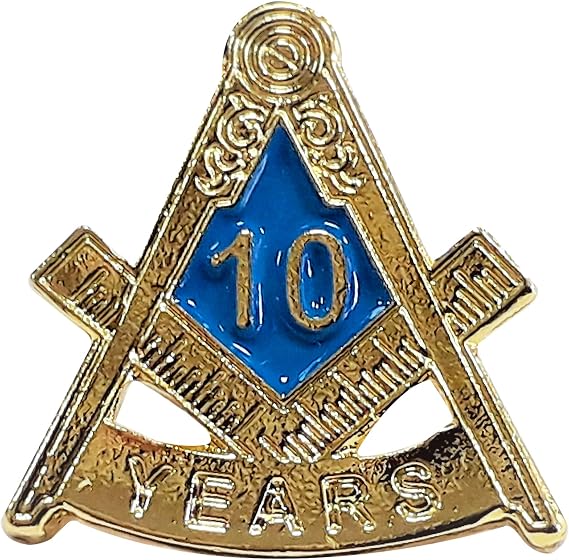 Pin 10 años Masonería, Escuadra y Compás