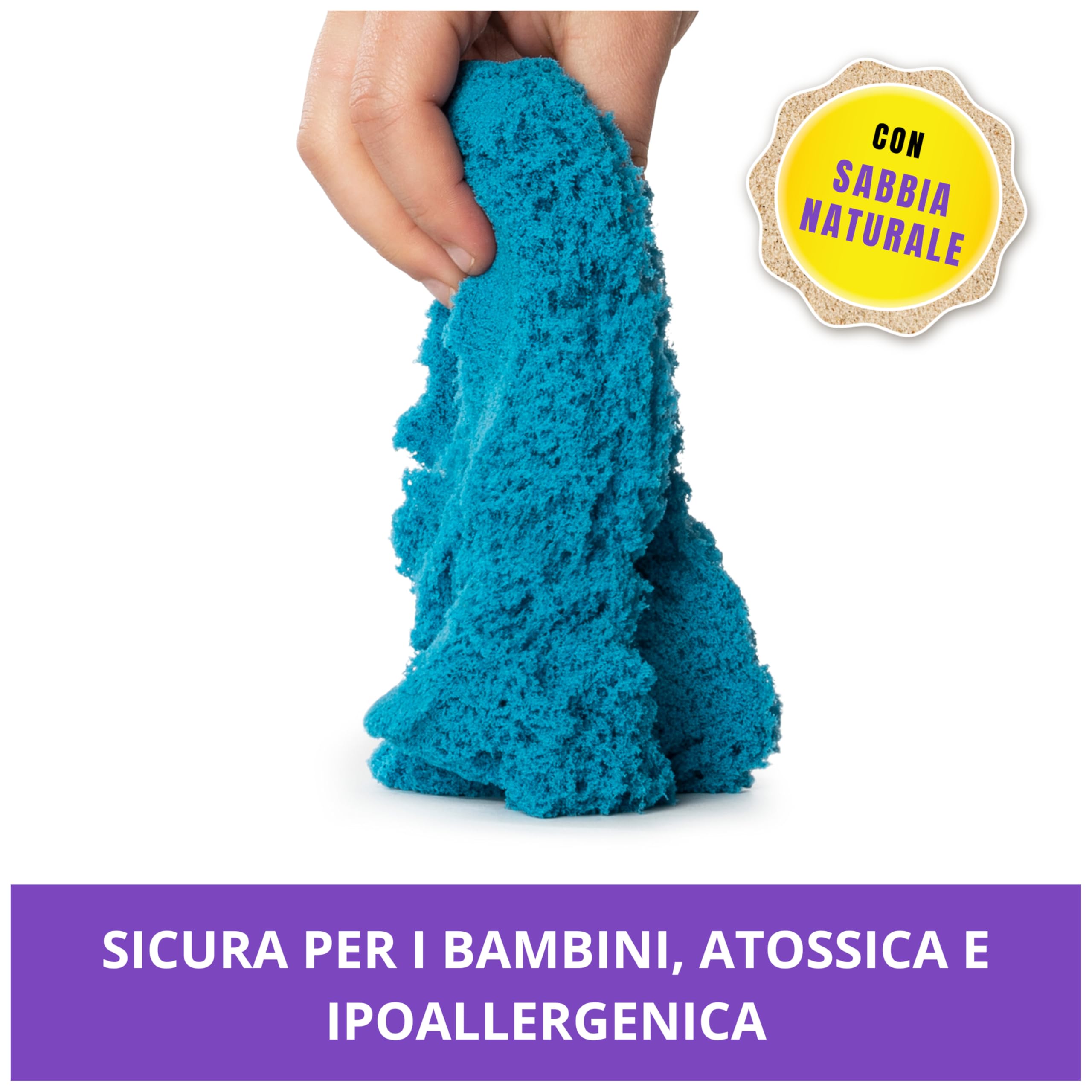 Kinetic Sand, Sacchetto con 907Gr di Sabbia Cinetica Colorata, 3+ Anni