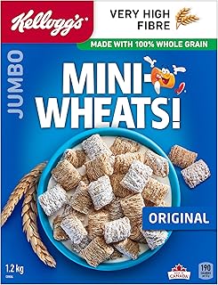 Kellogg's Mini-Wheats Cereal, 1.2kg (Jumbo Size), Original