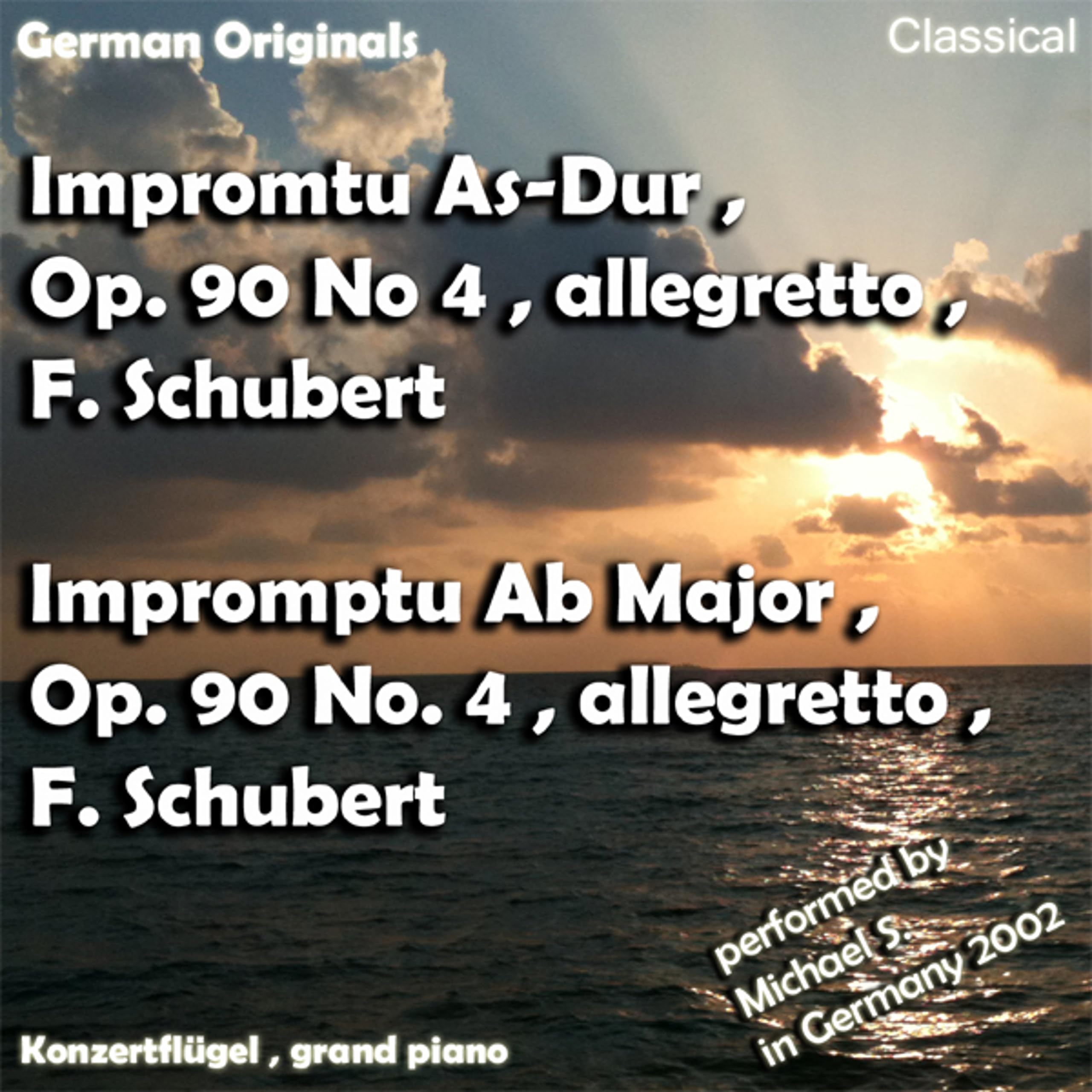 Impromtu As-Dur , Opus 90 No 4 , Franz Schubert , Impromptu Ab Major , Opus 90 No 4 , Allegretto , Franz Schubert