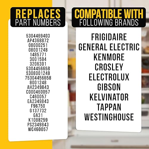 Miniatura 7 de PartsBroz 5304469403 Drive Gear - Máquina de hielo para refrigerador (paquete de 2) - Compatible con Frigidaire Electrolux Kenmore repuesto