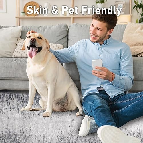 Miniatura 7 de Calore Alfombra abstracta moderna y suave para sala de estar, grande, lavable, para sala de estar, dormitorio, comedor, decoración interior del