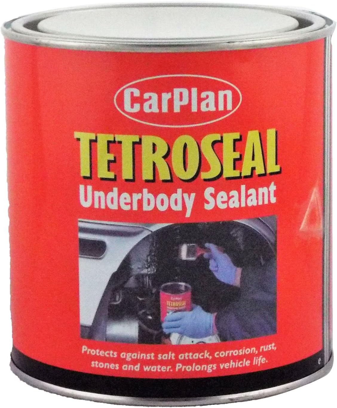 CarPlan Tetrosyl Tetroseal Brushable Underseal Underbody Sealant Car Sealer 950g Applied By Brush Protects Vehicles Against Corrosion/Rust/Stones/Salt/Water Resistant To Sagging