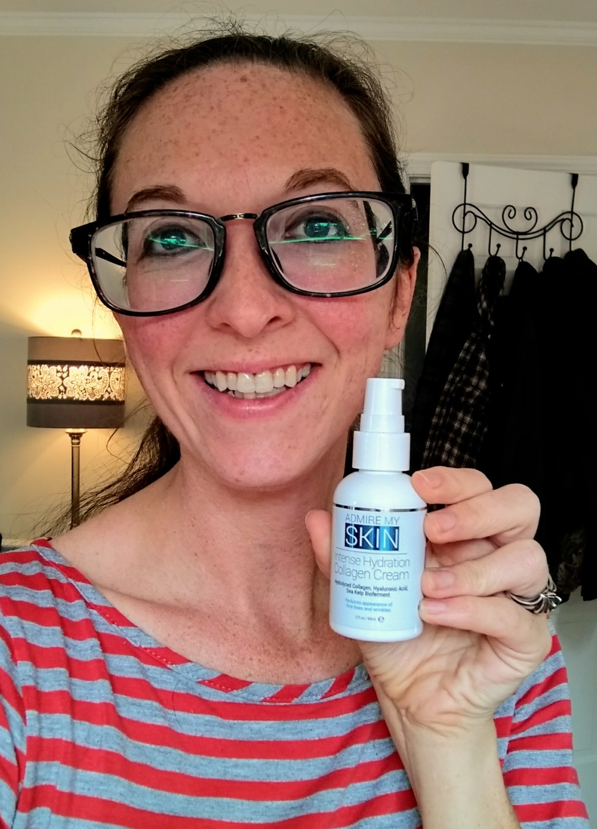 Admire My Skin Collagen Cream Moisturizer For Dry Skin - Hyaluronic Acid Cream - Non Comedogenic Hydrating Cream Eliminates Dull Dry Skin for That Healthy Youthful Glow 2oz