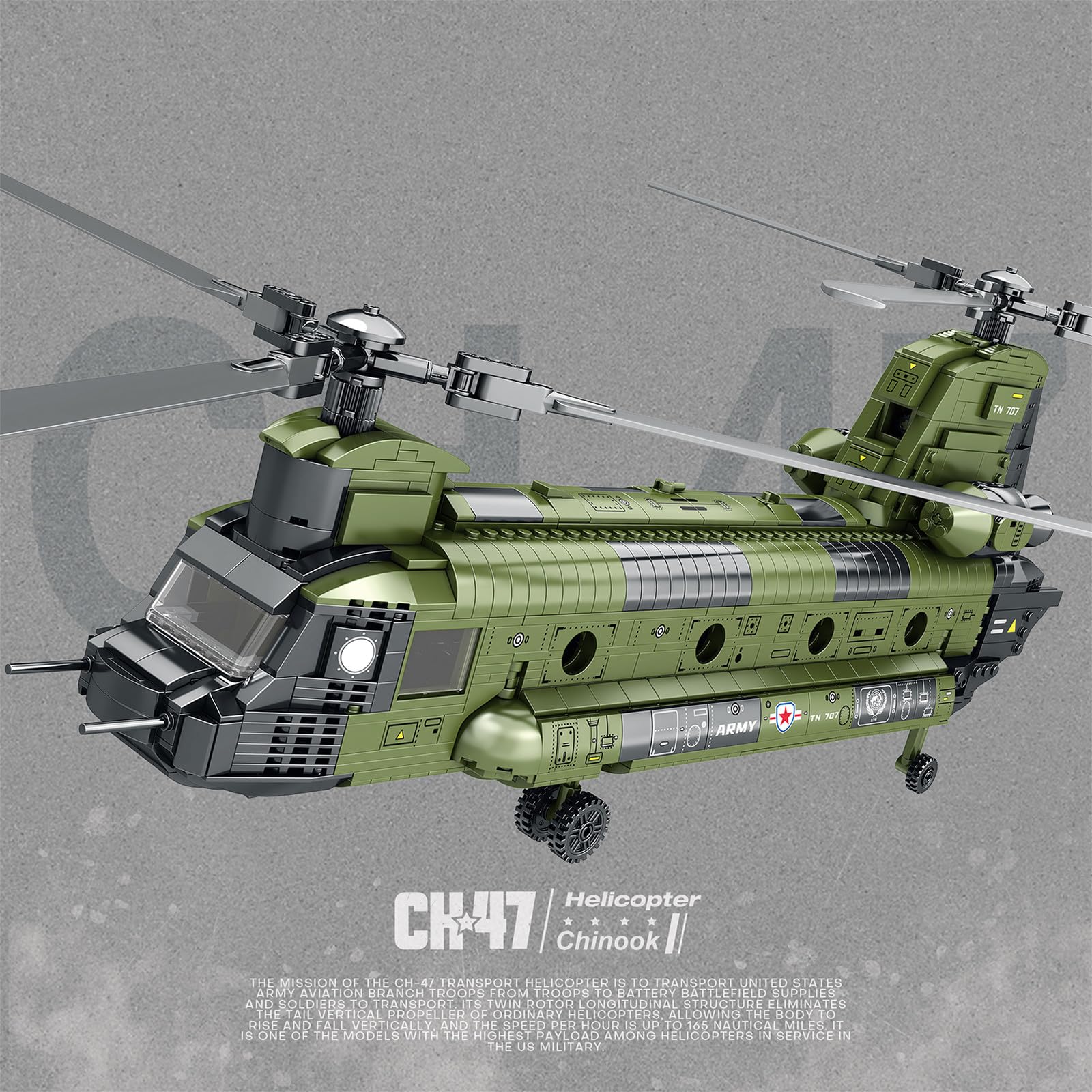 Amazon.co.jp: Feleph CH-47 チヌークヘリコプターモデルキット 1451