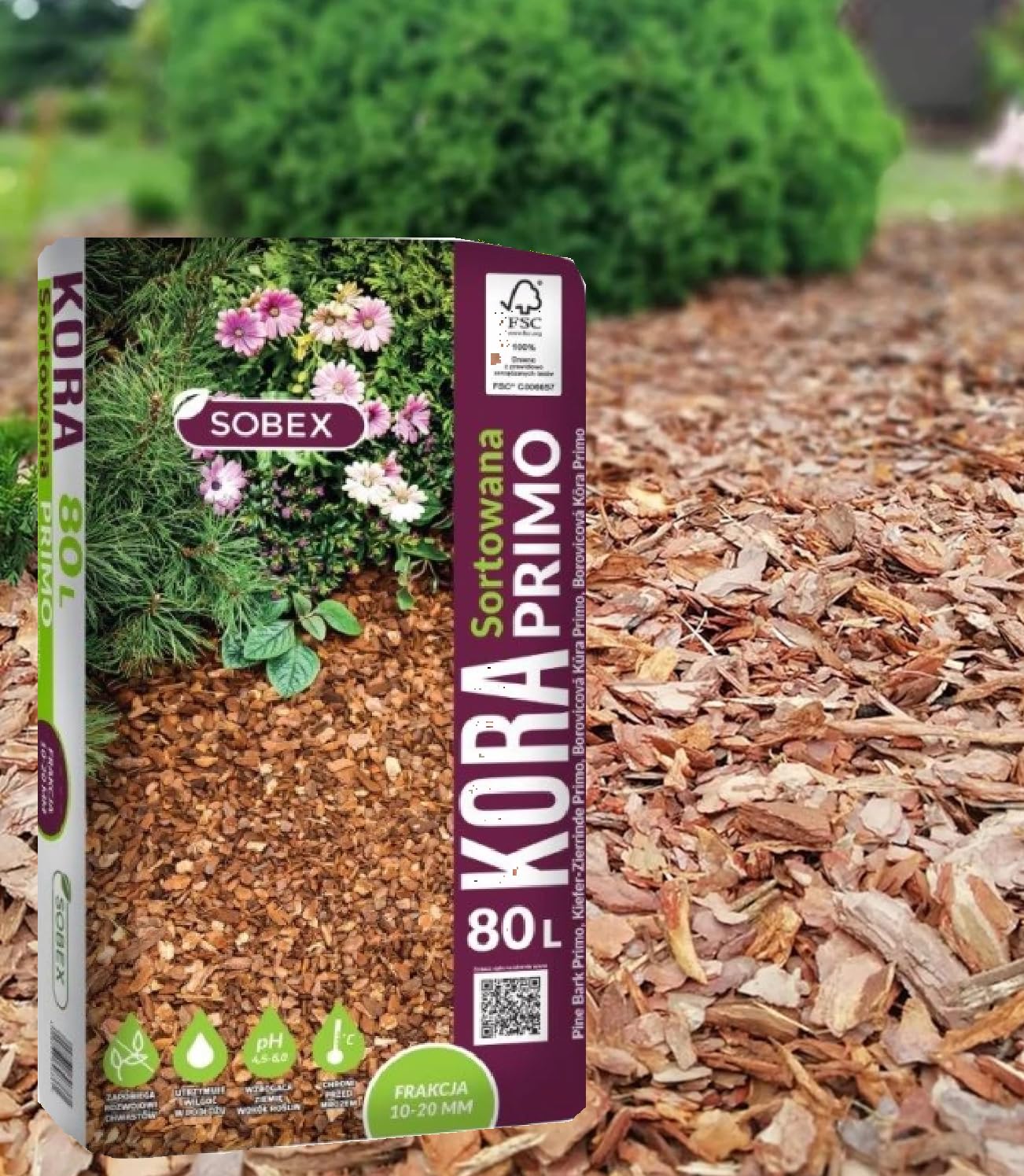 Garden Wood Bark Chippings For Garden | Wood Chips For Mulching, Weed Control, Landscaping, Kids Play Areas, Chicken Bedding I Mulch Decorative Chippings 10-20mm (480 litres - covers 6sqm)