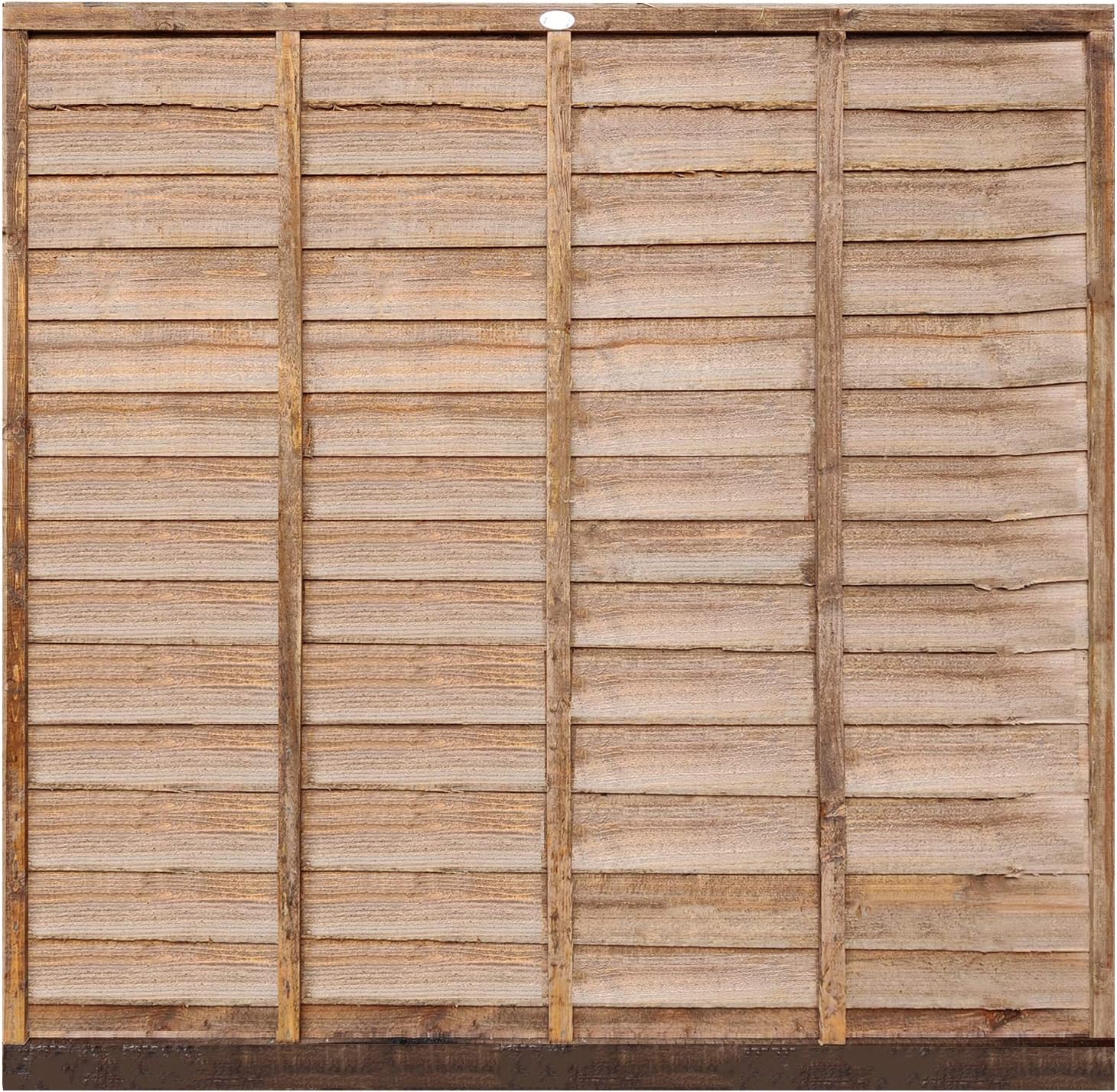 Weatherwell Lap Wooden Fence Panels 3ft, 4ft, 5ft, 6ft Horizontal Pressure Treated (6ft x 6ft)