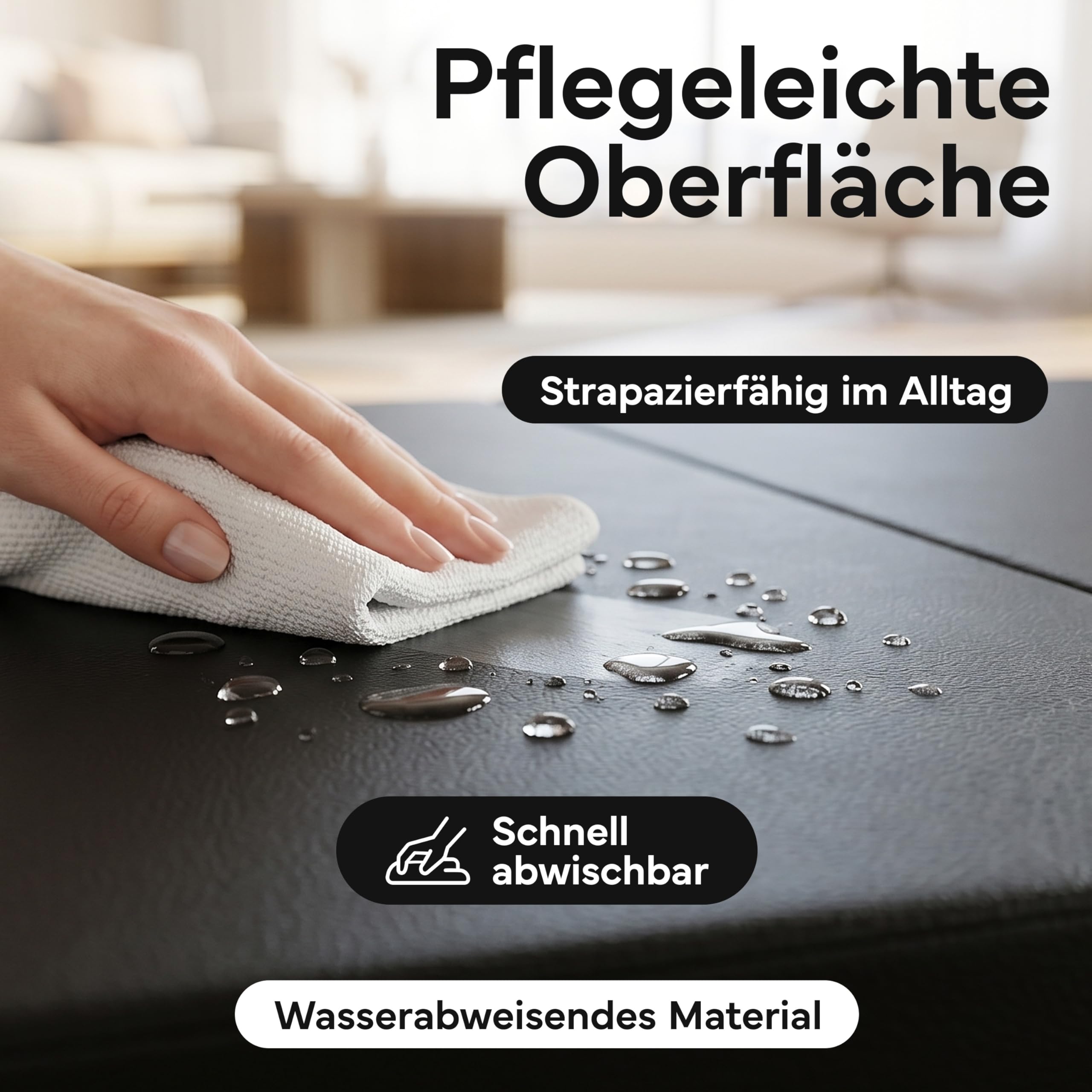 NEOLYMP Turnmatte klappbar - Faltbare Gymnastikmatte für Zuhause - Dicke Fitnessmatte für Kampfsport, Yoga & Pilates - Weiche Bodenmatte mit Tragegriff & Klett-Verbindung - Platzsparende Sportmatte