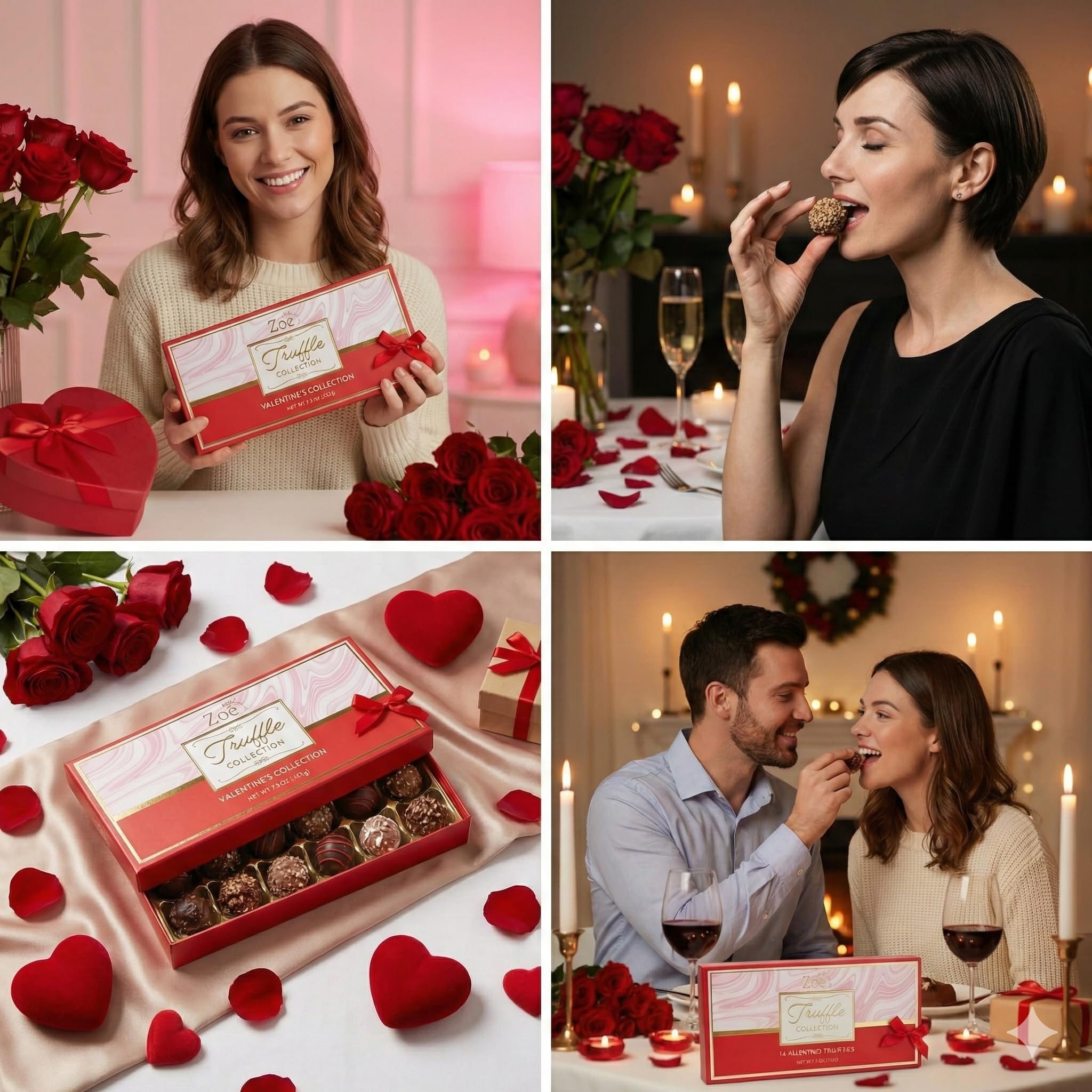 CRAVINGS BY ZOE Chocolate Truffles Birthday Gift Box | 16 Count | Chocolate Candy Gifts | Gourmet Assorted Chocolate Food Gift Basket | Birthday Gifts for Women Men Mom Dad Adults Couples Families: Truffle Collection Chocolate