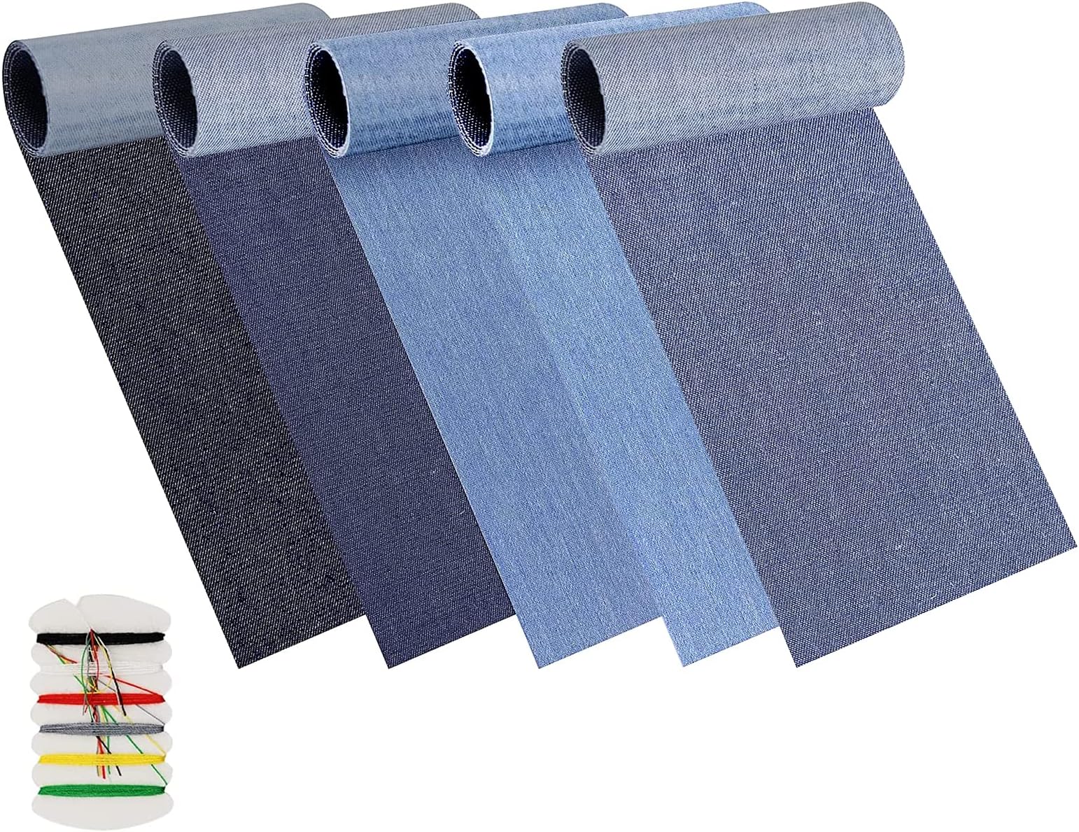 20pcs Denim Patches for Jeans Repair, Iron on Repair Patches, Iron on