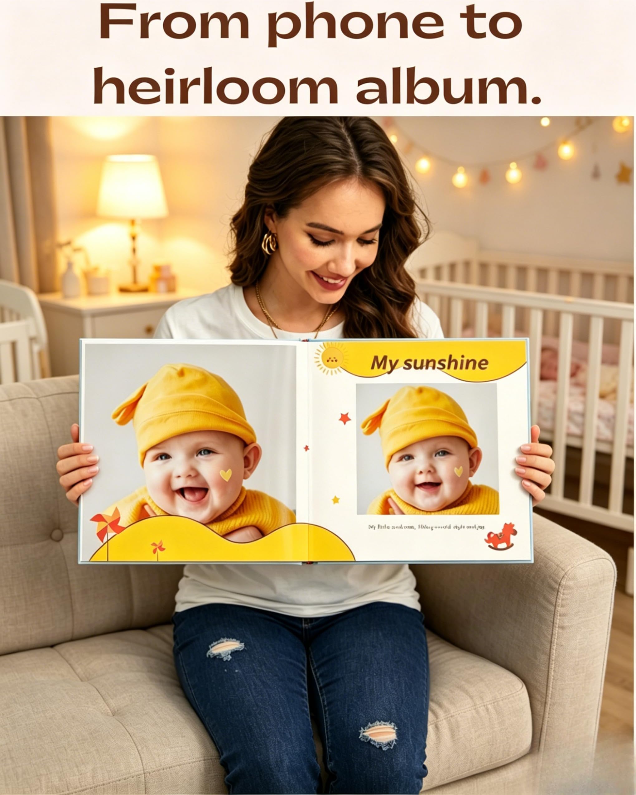 Libro fotografico personalizzato per bambini, kit di personalizzazione con pagine impermeabili Layflat | Copertina rigida, 24 pagine, adatta per 30-40 foto. Ideale per bambini, famiglia, matrimoni, viaggi e regali ricordo.