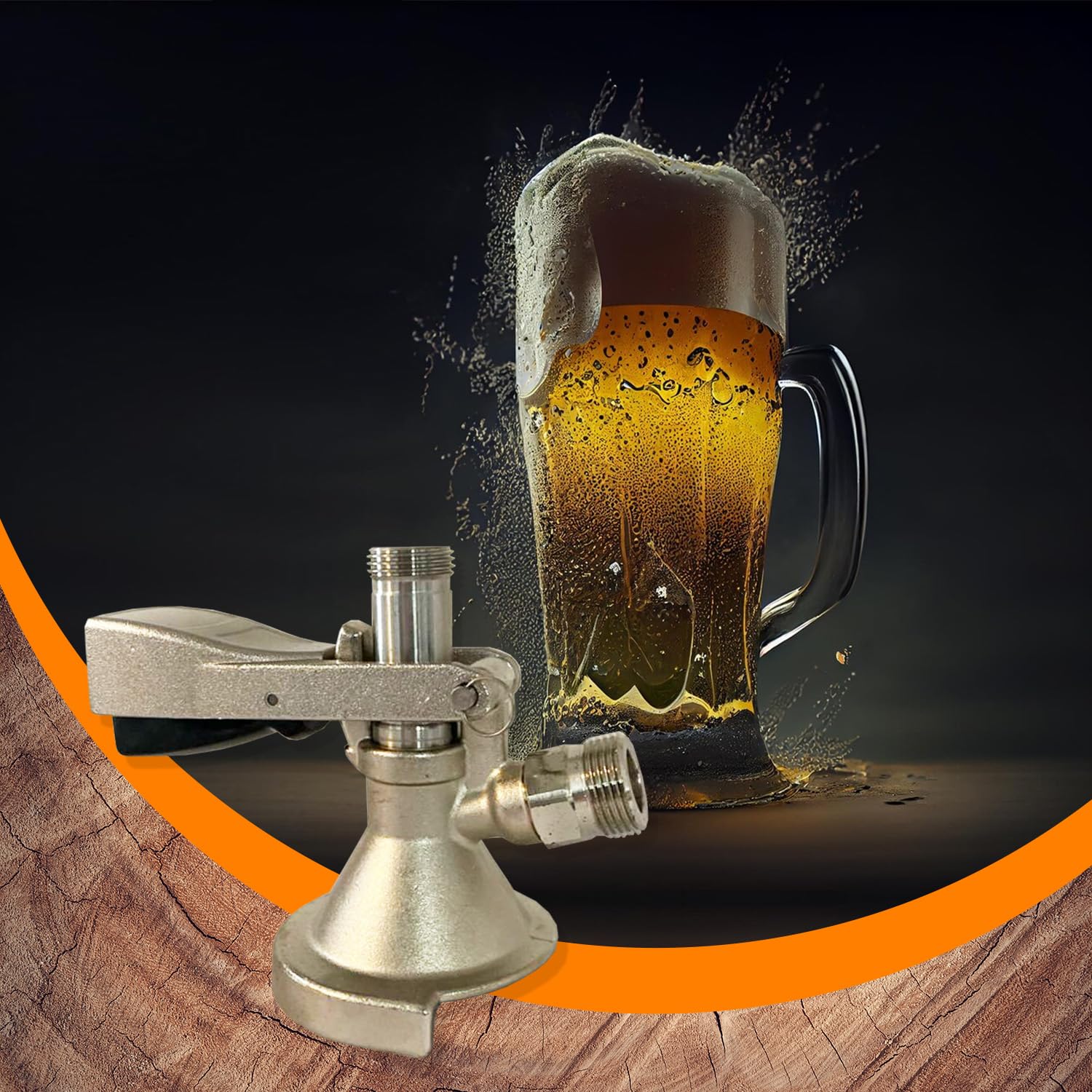 304 Coupleur De Fût En Acier Inoxydable Distributeur De Robinet De Fût De Bière Connecteur De Fût De Bière équipement De Distribution Accessoire De