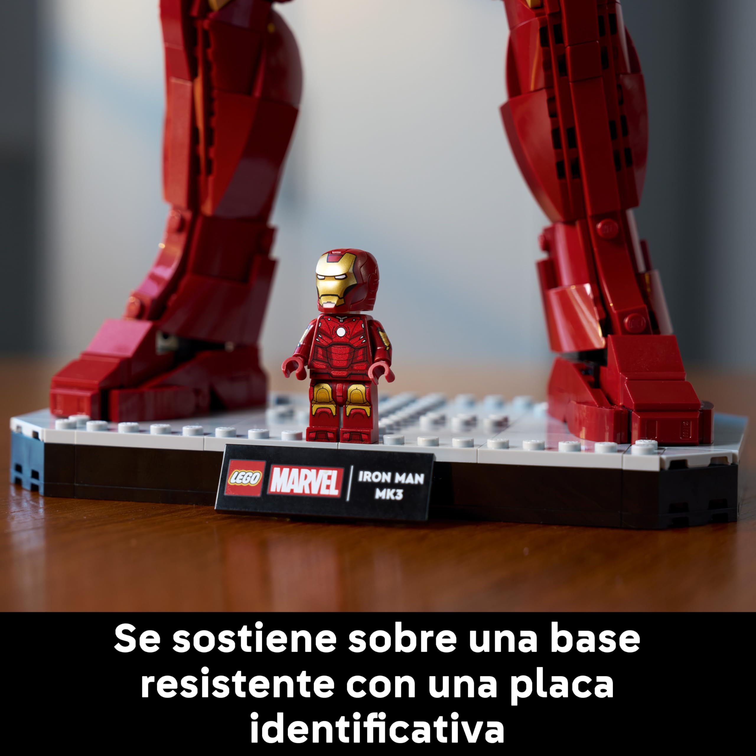 LEGO | Marvel Iron Man Mark 3: Edición para Coleccionistas - Maqueta para Adultos de Los Vengadores - Minifigura de Superhéroe y Reactor ARC - Regalo para Hombres y Mujeres Fans - 76344