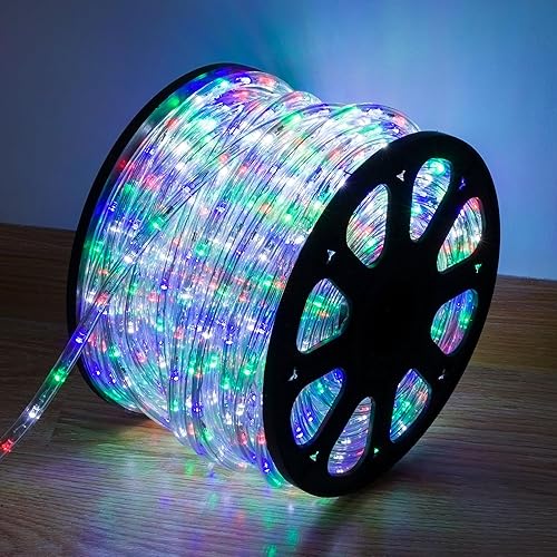 Miniatura 1 de Czarniozk Cuerda de luces LED de 100 pies, impermeable, 1080 LED, 110 V, 8 modos conectables, cuerda de iluminación LED para interiores y