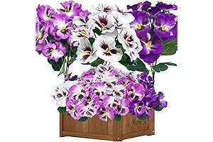 Colorful Silk Faux Pansies - Outdoor Artificial Plants Decorations for Home & Garden