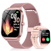 CASCHO Smartwatch Donna,1.85" HD Orologio Smartwatch con Chiamate Bluetooth e Assistente Vocale AI,120+