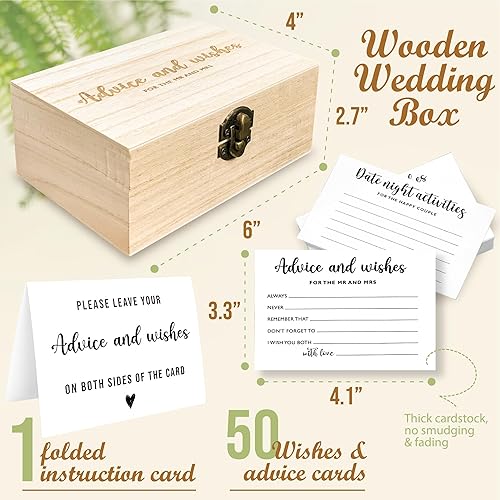 Miniatura 2 de Consejos y deseos para el señor y la señora - Tarjetas de consejos de boda para decoraciones de despedida de soltera, divertidos juegos de despedida