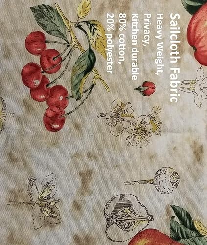 Miniatura 3 de Today's Curtain Orchard Sailcloth - Cenefa metida, 16 pulgadas, arena, 70 pulgadas de ancho x 16 pulgadas de largo