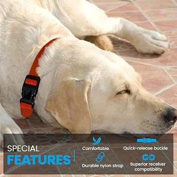 Replacement Collar Compatible with Pet Safe, Mini Educator, Patpet, Sportdog, Garmin, Dogtra, Bousnic, Petspy, Invisible Fence Systems (Blue)