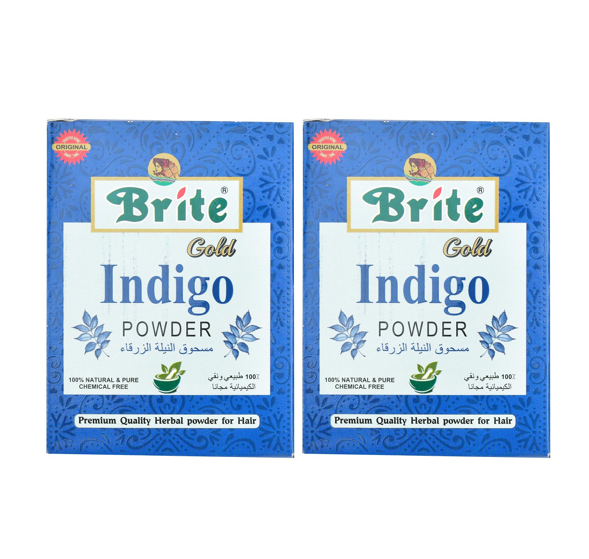 Bright Indigo Special POWDER 100% Natural NO PPD, No CHEMICAL, PACK OF 2_200GM(100 * 2)-image-23
